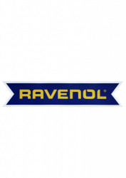 Наклейка RAVENOL цвет.желтый/синий с обводкой 130х27 мм