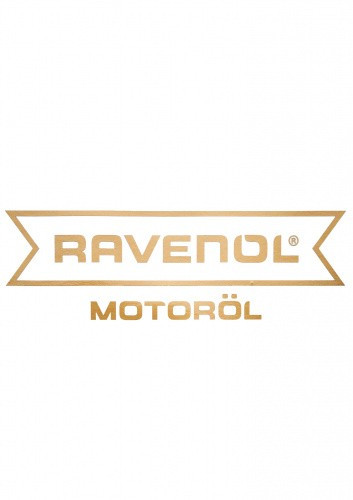 Наклейка RAVENOL Motoroel золотая плоттер трафарет 130x40 мм