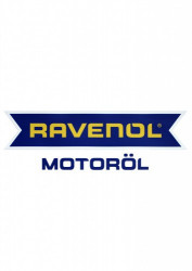 Наклейка RAVENOL Motoroel цвет.желтый/синий с обводкой 130х40 мм